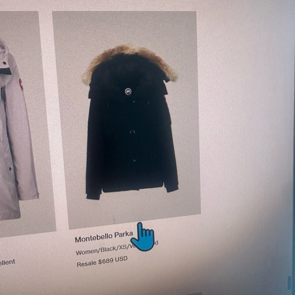 Canada Goose Montebello Black Parka with Fur-Trimmed Hood - Picture 5 of 6